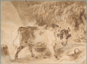 Byk z rzymskiej Kampanii autorstwa Jean Honore Fragonard
