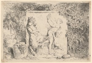 Taniec Satyrów autorstwa Jean Honore Fragonard