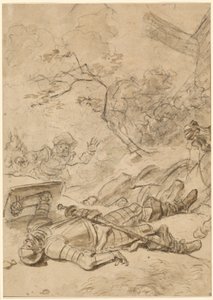 Don Kichot pokonany przez wiatrak autorstwa Jean Honore Fragonard