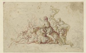 Europa porwana przez Jowisza w przebraniu byka autorstwa Jean Honore Fragonard