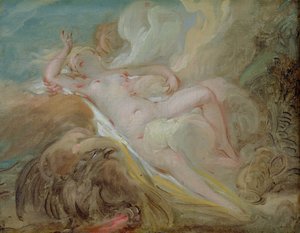 Jowisz i Io autorstwa Jean Honore Fragonard