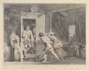 Gabinet, 1778. autorstwa Jean Honore Fragonard