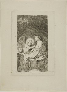 Święta Katarzyna Aleksandryjska Uzdrowiona przez Anioła autorstwa Jean Honore Fragonard