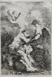 Święty Hieronim. autorstwa Jean Honore Fragonard
