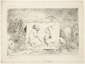 Tańczące satyry, z Bachanaliów, czyli zabaw satyrów autorstwa Jean Honore Fragonard