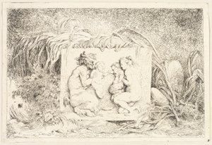 Rodzina satyrów z Bachanaliów, czyli zabaw satyrów autorstwa Jean Honore Fragonard
