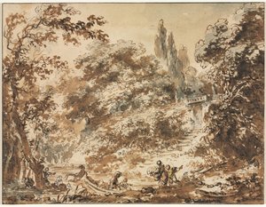 Scena w parku autorstwa Jean Honore Fragonard