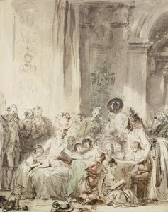 Konkurencja autorstwa Jean Honore Fragonard