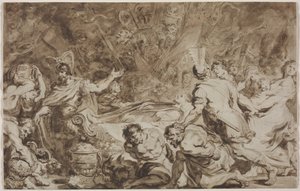 Pogrzeb Decjusza Mus autorstwa Jean Honore Fragonard
