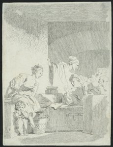 Wnętrze autorstwa Jean Honore Fragonard