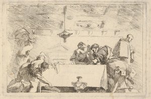 Ostatnia Wieczerza, ok. godz. 1761-64. autorstwa Jean Honore Fragonard