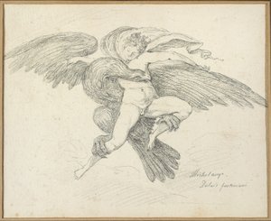Gwałt Ganimedesa według Michała Anioła autorstwa Jean Honore Fragonard
