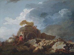 Der Sturm, ca. 1759 von Jean Honore Fragonard