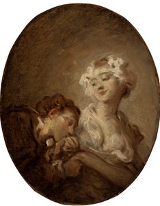 Kokietka i młodość. autorstwa Jean Honore Fragonard