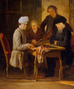 Wolter przy stole szachowym”, między 1750 a 1775 rokiem.