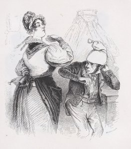 Trzeci mąż z Dzieł wszystkich Bérangera, 1836. autorstwa Jean Ignace Isidore Gérard