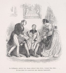 Zrozpaczona wdowa daje im obojgu prawo do dobrego... I oboje zachowują wieczność..., 1843.