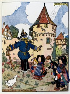 Godzina Alzacji; Mundur żandarmerii w Bergheim;