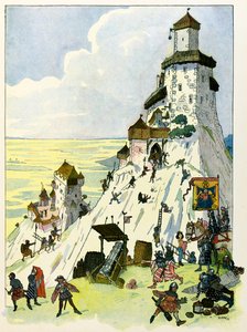 Historia Alzacji opowiada dzieciom wujek Hansi Jean Jacques Waltz dit Hansi (1873-1951), kolekcja prywatna: Siege du chateau D