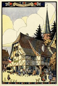 O paraíso tricolor; Auberge de la carp em Dannemarie 1917polonês