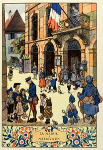 Trójkolorowy raj; Ratusz w Massevaux 1918;