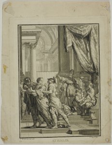 Frontispis do Athalie, akt V, scena VI, z dzieła Racine