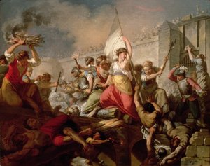 Jeanne Hachette podczas oblężenia Beauvais w 1472 r., 1778 r.
