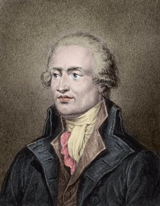 Portret Marie Jean Antoine Nicolas de Caritat, markiz de Condorcet (1743 - 1794) Grawerowane przez Jean Jacques Frilley (1797-a1850) autorstwa Jean Jacques Frilley