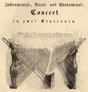 Instrumentalny Koncert Wokalno-Fenomenalny, 1844 autorstwa Jean Jacques Grandville