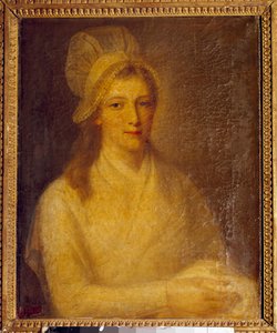 Portret Marie Anne Charlotte Corday (1768-1793) Obraz Jeana Jacquesa Hauera (1751-1829) 1793. Wymiary 0,61 x 0,47 m. Wersal, Muzeum Zamkowe