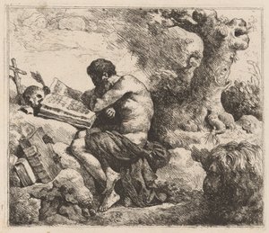Święty Hieronim autorstwa Jean Jacques Lagrenée II