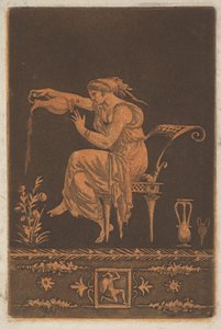 Młoda udrapowana kobieta, siedząca, pojenia..., ca. 1784.
