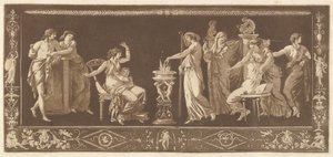 Scena poświęcenia Antyczna ofiara, ze zbioru różnych kompozycji Fryzy i..., 1784.