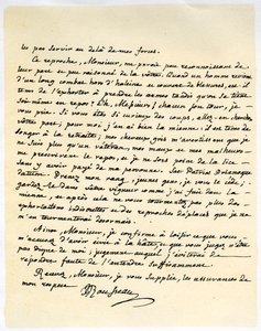 List Jeana Jaquesa Rousseau, 15 lipca 1764 r.