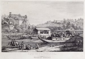 Rejs statkiem po Sekwanie, 1803 autorstwa Jean Jacques de Boissieu
