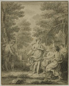Diana i Actaeon autorstwa Jean Jacques de Boissieu