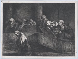 Śpiewanie mnichów, 1795.
