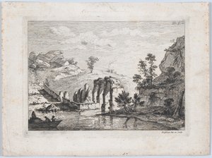 Ruiny Akweduktu, 1763. autorstwa Jean Jacques de Boissieu