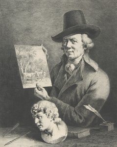 Autoportret z krowami, 1796. autorstwa Jean Jacques de Boissieu