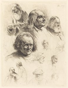 Trzynaście Studiów Głowic autorstwa Jean Jacques de Boissieu