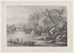 Widok klasztoru karmelitów bosych w Lyonie, 1807 r.