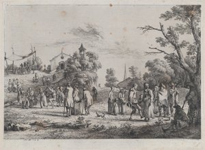 Święto Wiejskie, 1773. autorstwa Jean Jacques de Boissieu