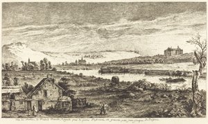 Widok na zamek w Madrycie autorstwa Jean Jacques de Boissieu