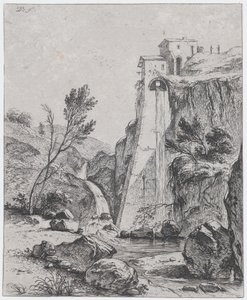 Wodospad po Breenbergu, 1764. autorstwa Jean Jacques de Boissieu