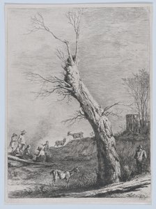 Zima, po rysunku wykonanym w Saint-Chamond, 1795. autorstwa Jean Jacques de Boissieu