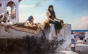 Wieczór na tarasach (Maroko) autorstwa Jean Joseph Benjamin Constant