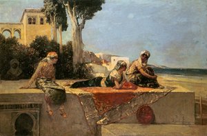Na tarasie autorstwa Jean Joseph Benjamin Constant