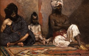 Siedzący Arabowie autorstwa Jean Joseph Benjamin Constant