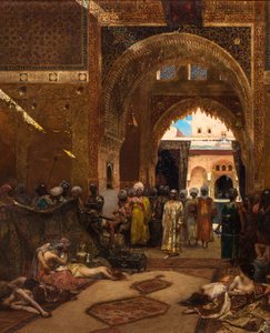 Dzień po zwycięstwie w Alhambrze autorstwa Jean Joseph Benjamin Constant