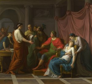 Wergiliusz czyta Augustowi i Oktawii z Eneidy. 1787